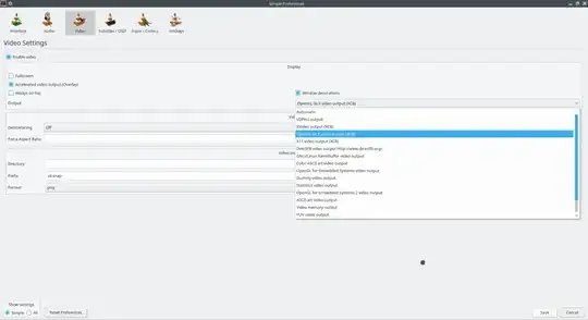 List of Video Outputs I have