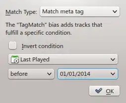 Amarok dynamic playlist bias editor