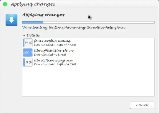 progress dialog applying changes