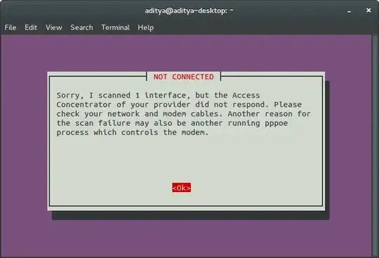 output of sudo pppoeconf