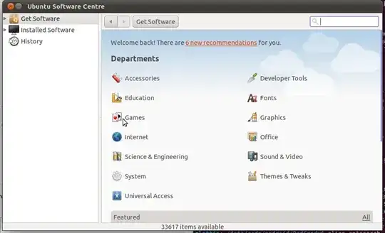 The software categories in Ubuntu Software Centre
