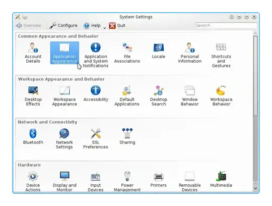 Applying the theme in the system settings