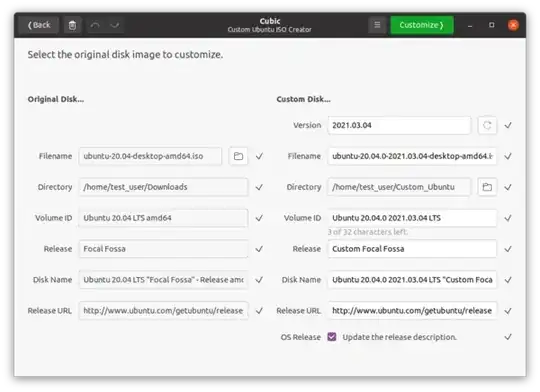 The Cubic Project Page Showing an Existing Project