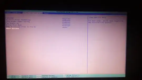 Screenshot of the GUI Disks tool showing the right disk type