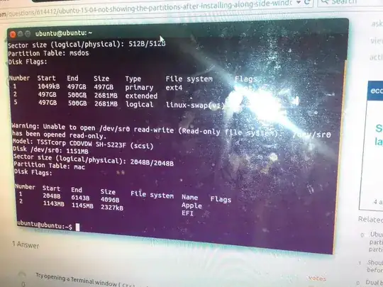 GParted screenshot 1