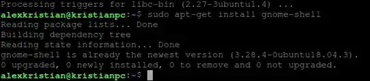 apt-get install output