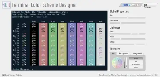 4bit Terminal Color Scheme Designer