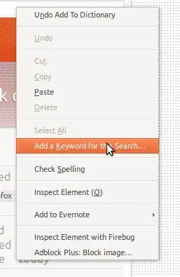Screenshot of keyboard shortcuts