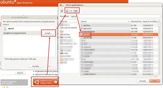 Selecting AptURL to apt links