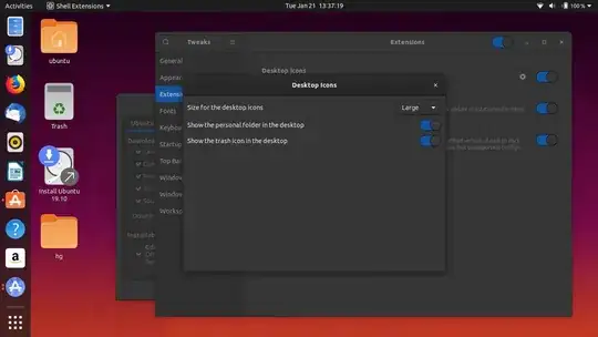 icons with "large" setting