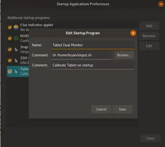 screencap of my Startup Applications Preferences