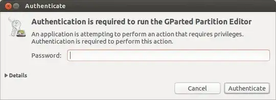 gparted authenticate