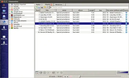 Clementine with Windows classic theme