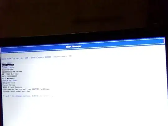 strange option instead BIOS otion
