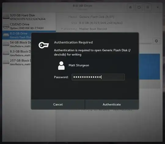 Step 4. sudo password