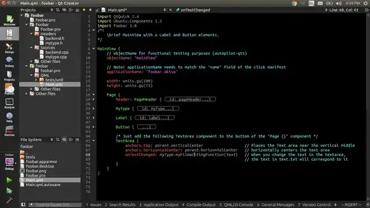 Edit your Main.qml file, adding just the component on the bottom.