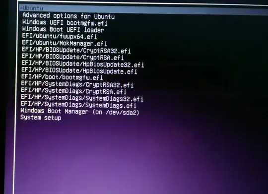 This is the grub menu I'm getting