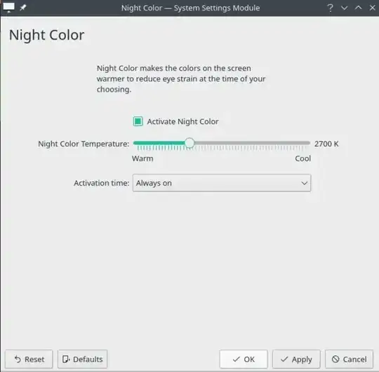 Manjaro KDE's Night Color - 3