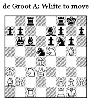 de Groot position A from The Improving Chess Thinker by Dan Heisman