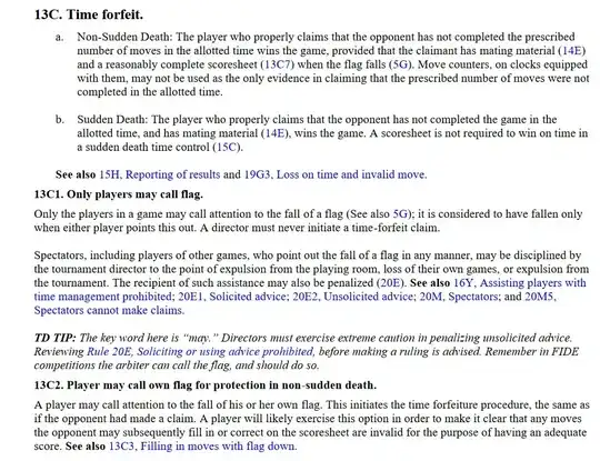 USCF 13C Time forfeit