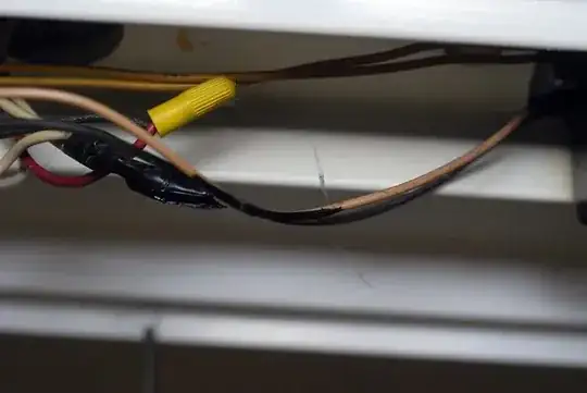 Picture #1 of what looks like a "burned" wire and melted electrical tape