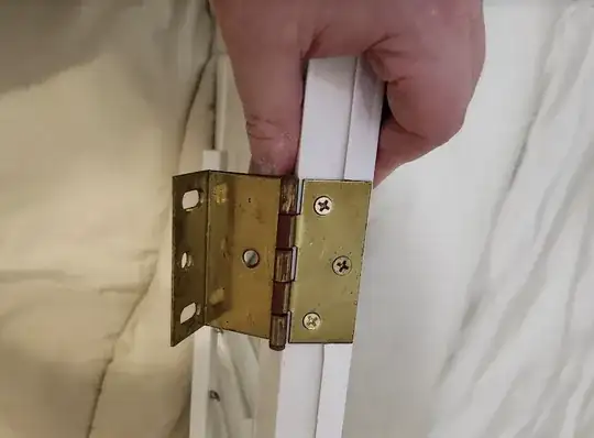 Non-descript shutter hinge