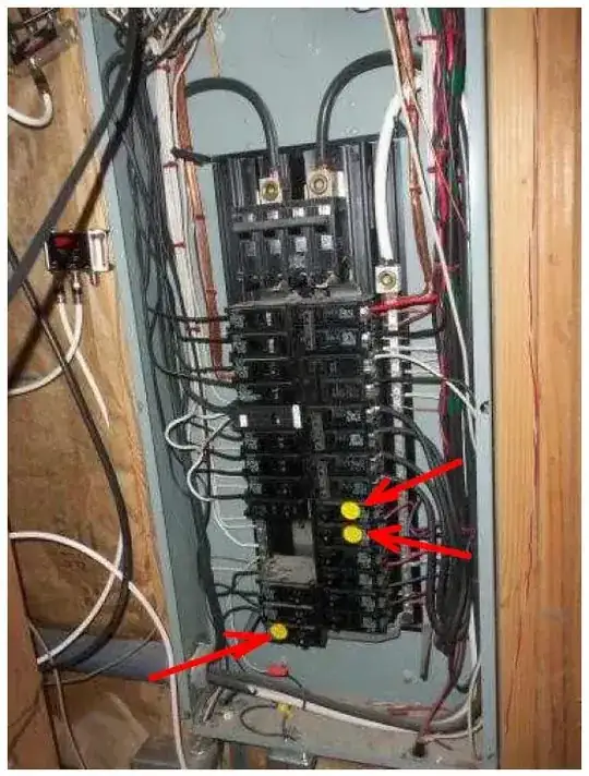Breaker panel open