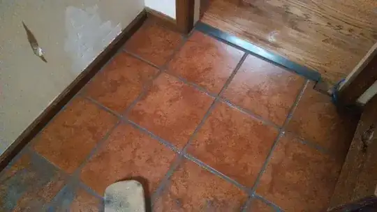 Washing the tiles