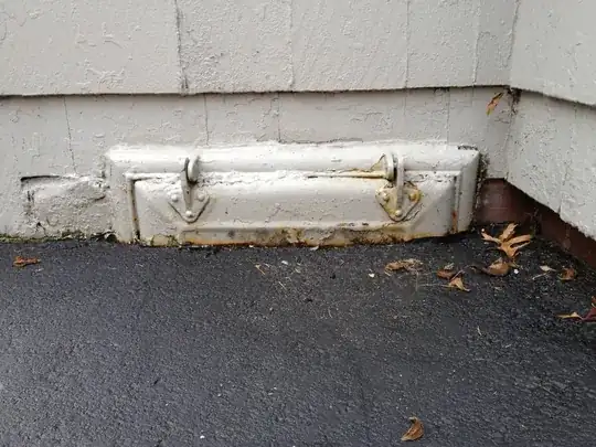 Exterior view of coal door