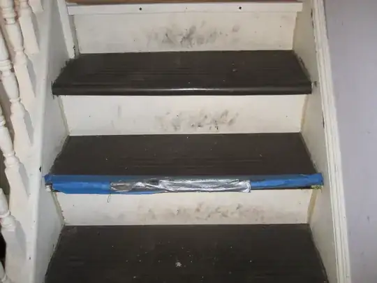 section of staircase