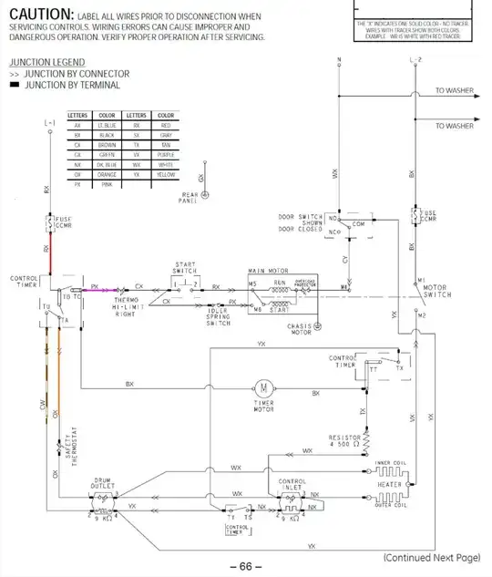 GE Stacked Washer Schematic