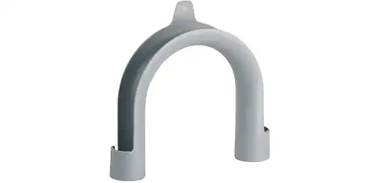 Showing crimp coming further down techniflex