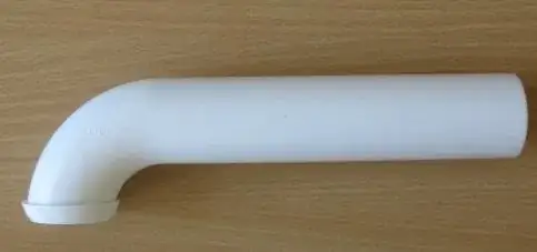 Quarter-bend wall tube