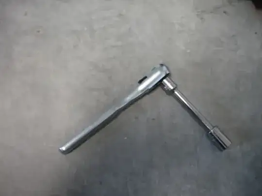 Ratchet with extension and socket