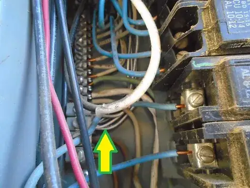 Garage panel inside garage