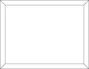 Rectangle with beveled corners