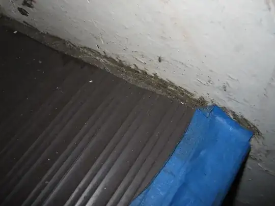 Same step on the wall side