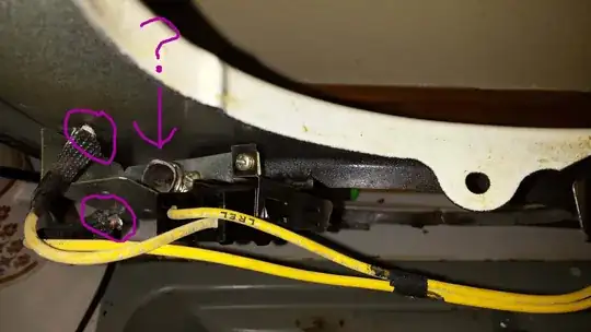 Front view of knob base