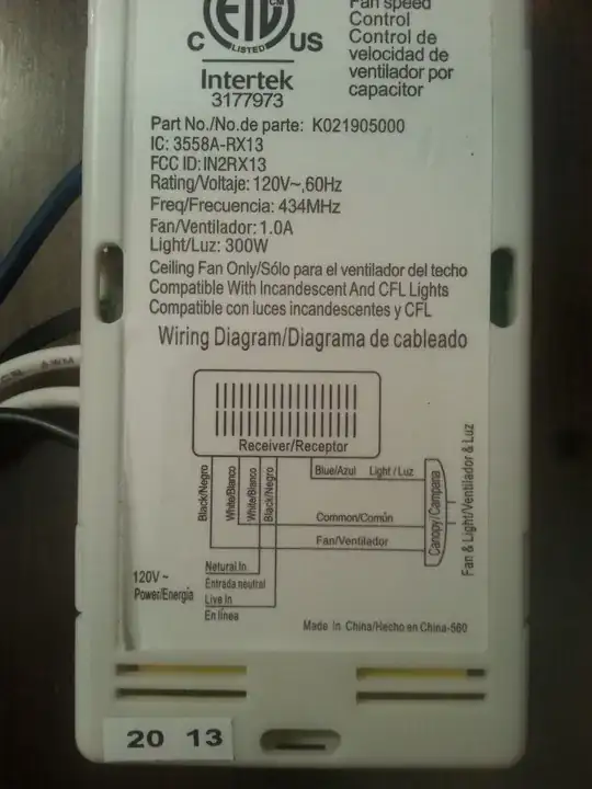 Honeywell digital timer switch, model RPLS530A