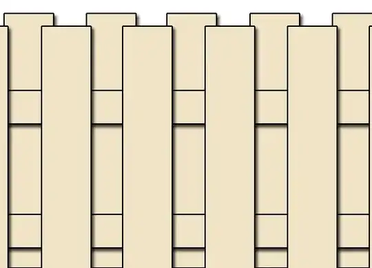 shadow box or board-on-board design of fence