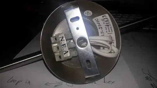 layout of the light going up