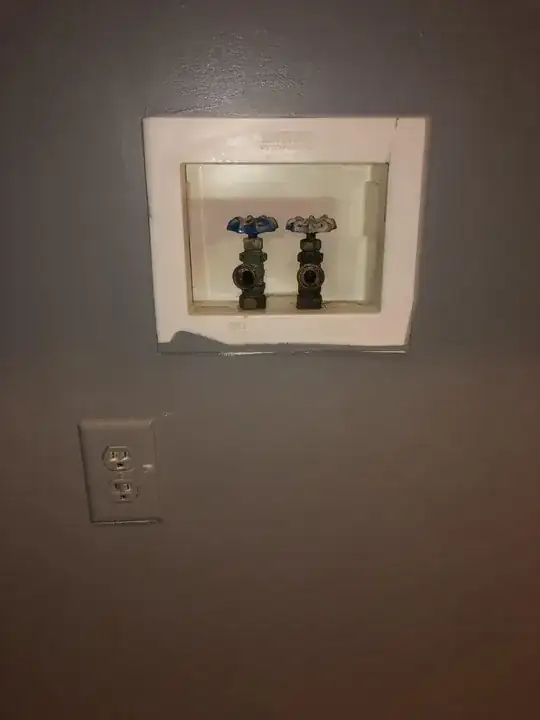 washer hookups & 110v outlet