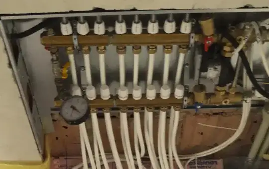 A post bracket: a square metal bracket with some through holes, attached to a base plate