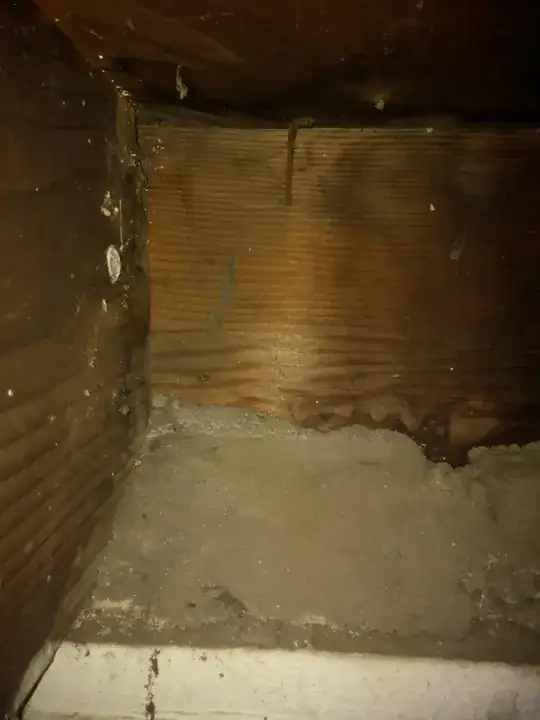 Much of the rim joist area has concrete.