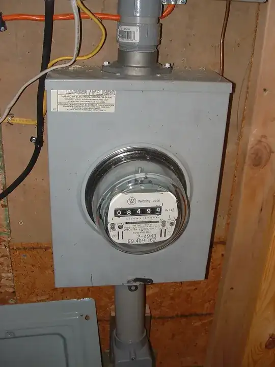 Outside meter base