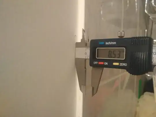 Tile thickness and drywall screw location