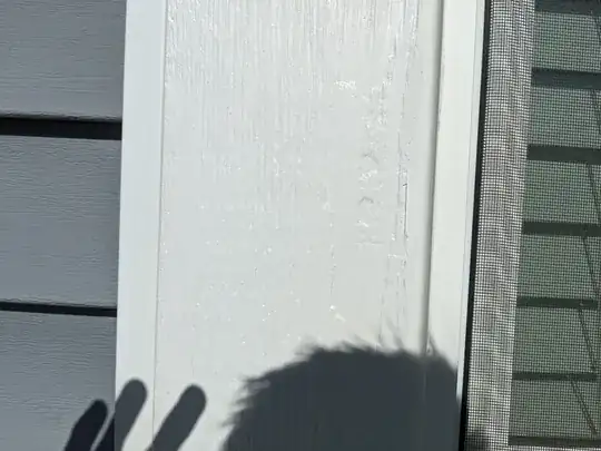 diagram of door, showing that it rubs at the top of the frame opposite the hinges