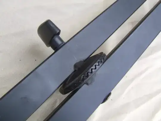 bent blade, mocked up in paper