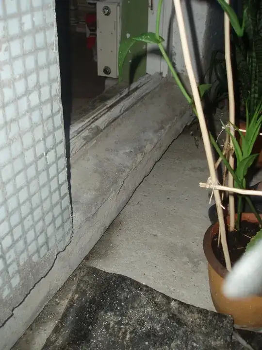 Sill and building panel space