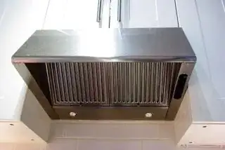 Hood above the stove